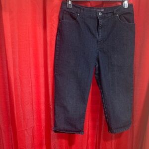 Gloria Vanderbilt Dark Blue Women's Capri Jeans